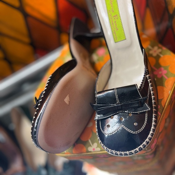 Chic size 8 Black Mules with Bow by Materia Prima - Picture 6 of 14